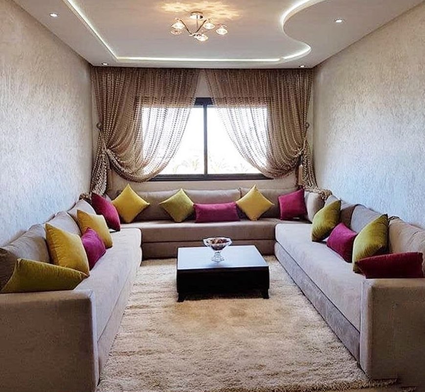 tapis salon marocain beige
